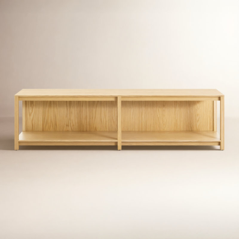 Open Plan Storage Bench, White Oak