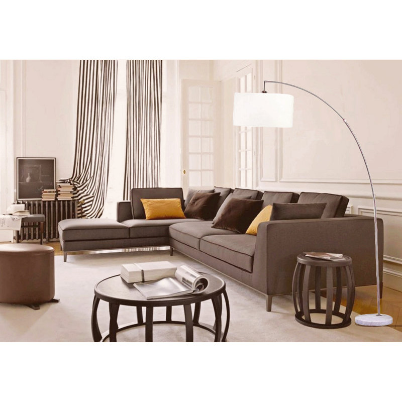 Lampe sur pied arquée 78 po avec abat-jour Kd 78 po avec boîte double (1Pc / Ctn) (2,15 / 26,84)