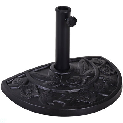Porte-parasol extérieur en résine Outsunny 20Lbs