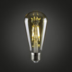 4W E27 Dimmable LED Vintage Edison GLS Light Filament Pear Shaped Bulb