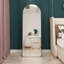 Grands miroirs d'appoint et grand mur, miroir de maison moderne arqué en métal 65 X 23