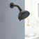 High Pressure 6-Setting 4" Shower Head - Angle Adjustable, Clog-Proof Shower Head