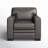 Stacie 37.25" Wide Genuine Leather Top Grain Leather Armchair-1279366527