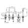 3 Handle Deck Roman Tub Faucet with Diverter