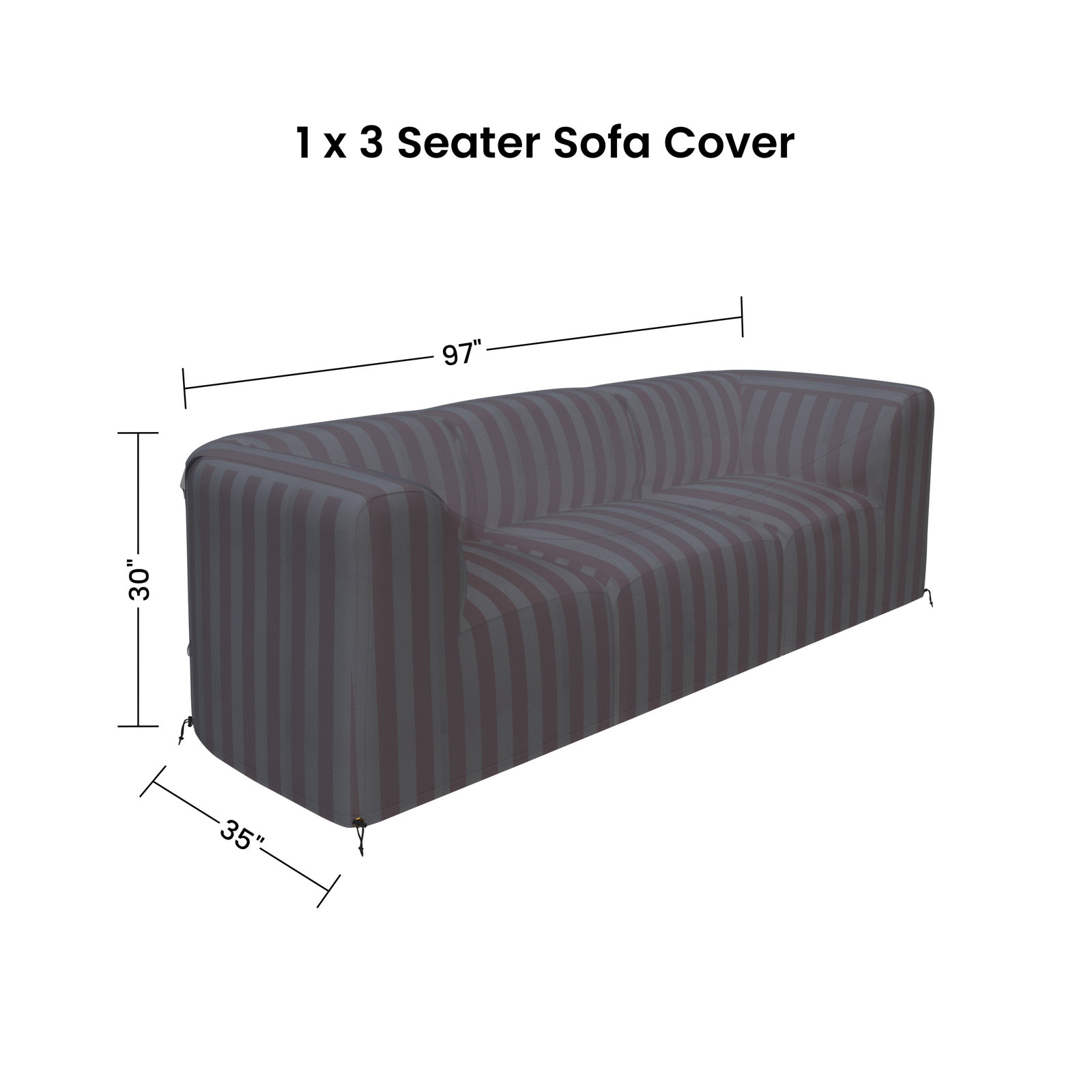 Praia 96" Wide Outdoor Sofa Cover