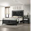 Table de chevet luxueuse 1 pièce 2 tiroirs Glam
