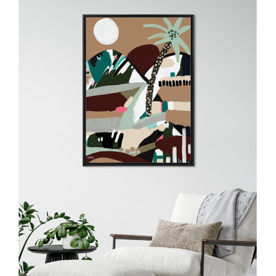 «Warm Offbeat» par Inkheart Designs, reproduction d'art sur toile encadrée