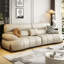 Canapé modulaire en cuir crème blanc cassé-1406694424