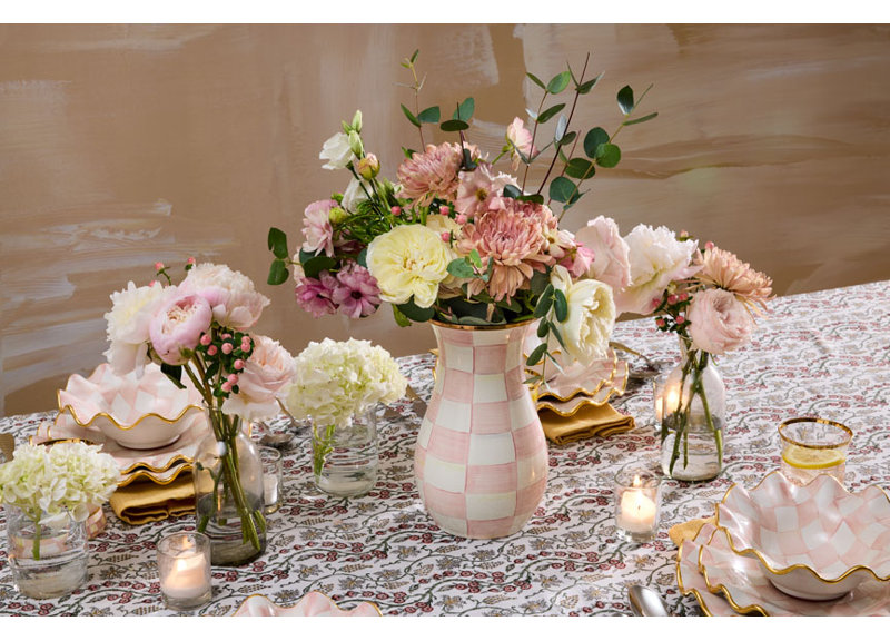 Rosy Check Tall Vase