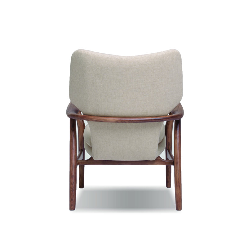 Marlo Leather Armchair, Beige