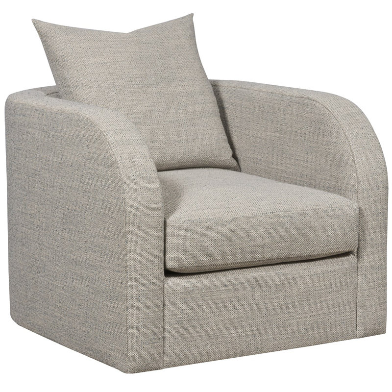 Ostrum By Thom Filicia Swivel Armchair, Navada Blue