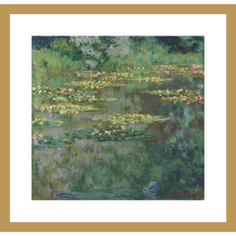 Nénuphars ou nénuphar par Claude Monet, H 23,5 po x l 24,36 po