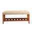 Banc en tissu et finition chêne Charla-1921742416