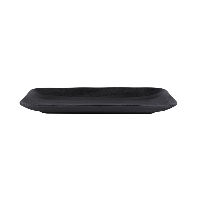 Elite Global Solutions Zen Melamine Platter, Black