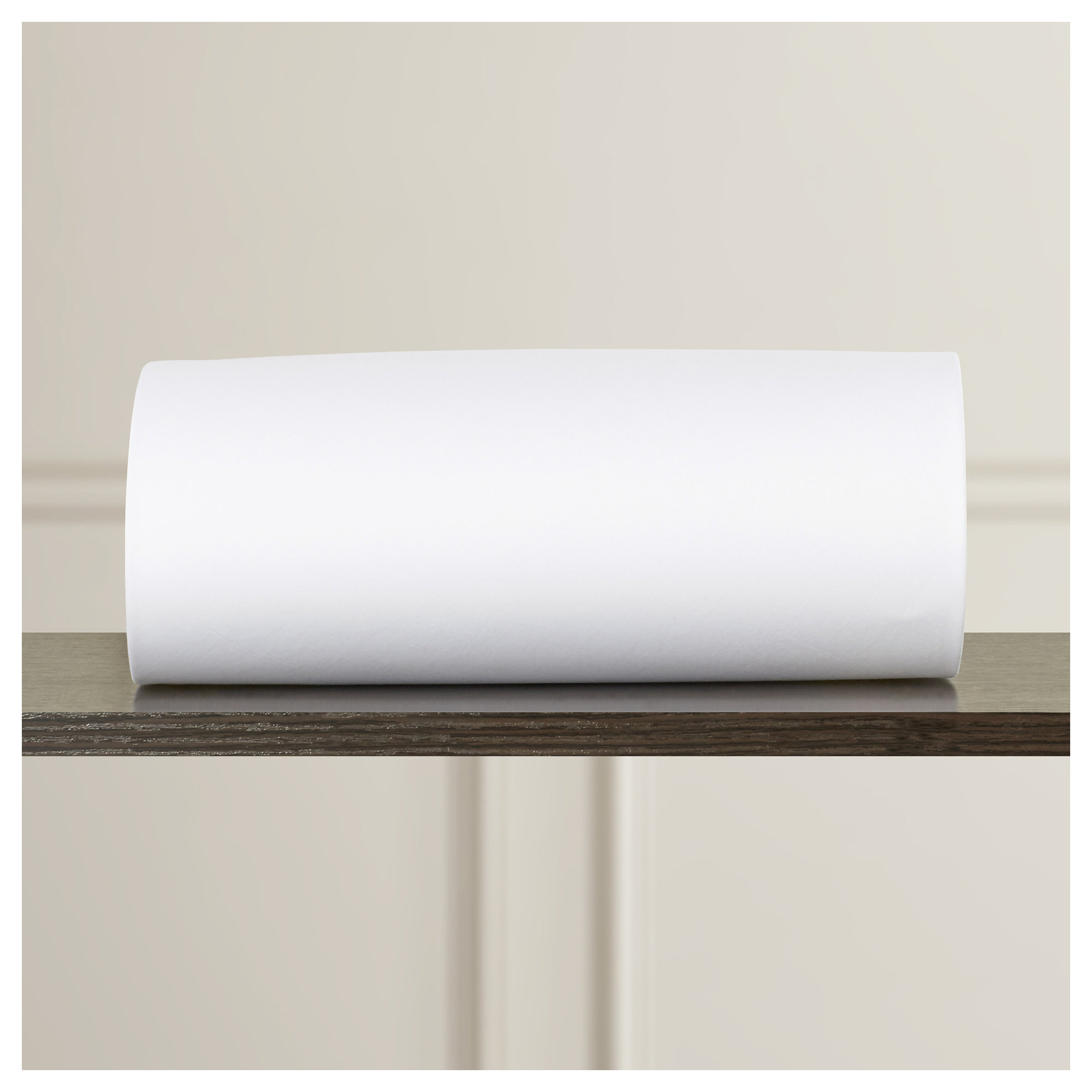 Janay Egyptian Cotton Sateen Fitted Sheet, Full, White/White