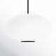 Illusion Dimmable LED Pendant With Oval Shaped Glass Shade, Adjustable Color Temperature