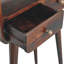 Mini California Walnut Curved Console Table-108808831