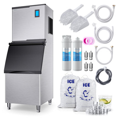 Coolake 550 Lb. Daily Production Cube Clear Ice Freestanding Ice Maker | Fridge.com