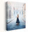 «Elegant Woman City Street Classic Elegant Retro Architecture City», reproduction d'art murale-359754321