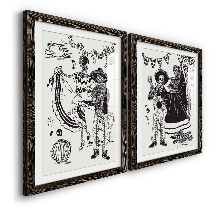 Jour de la mort, impression encadrée I-Premium - prêt à être accroché, H 27,5 po x l 75 po x P 1,5 po, Noir