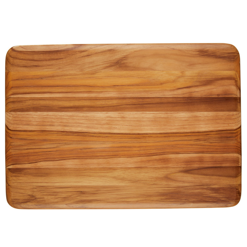 Anolon Pantryware Reversible Teak Wooden Cutting Board, 20 Inch X 14 Inch