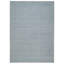Tapis oriental 10 pi 1 po x 14 pi bleu, doux au toucher, moderne, uni, en laine pure, tissé et tissé
