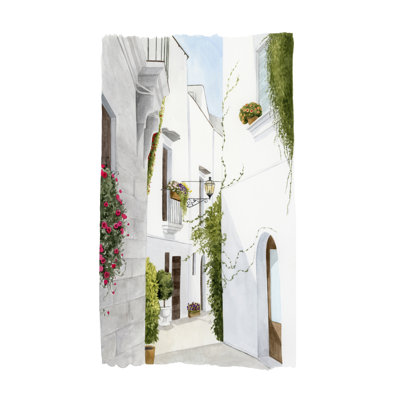 Bougainvilla Alley II by Grace Popp - No Frame Painting on Canvas