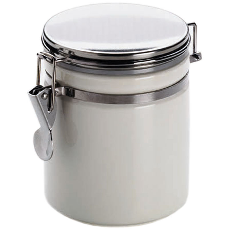 Basics Porcelain China Jar, 14cm H x 15cm W x 11cm D