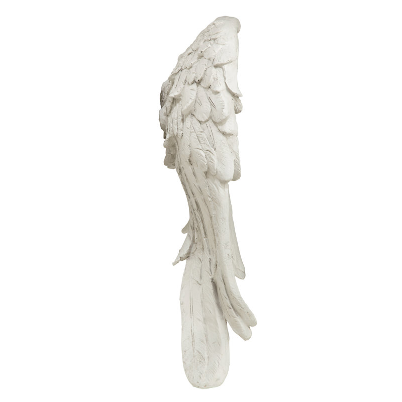 Off-White Resin Angel Wings Garden Statue, 26.5" Height