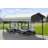 Galvanized Steel Carport, 10X15X7