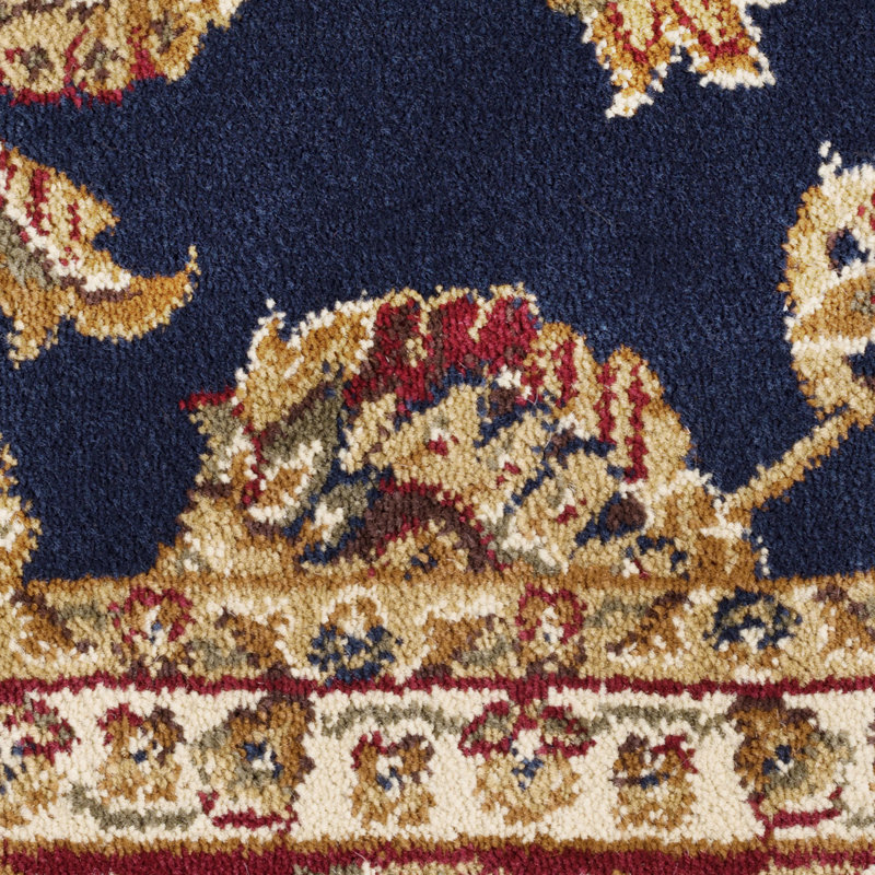 Tapis oriental bleu marine / rouge Clarence, Rectangulaire 2 pi x 3 pi