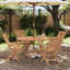 Solid Wood Patio Dining Set Table,