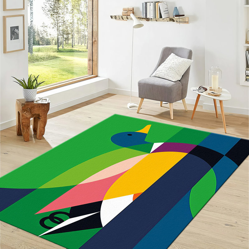 Classic Floral Pattern Soft Pile Printed Rug Crafted with Exceptionally Plush Material for Luxurious Comfort and Extraordinary Elegance in Your Home Decor