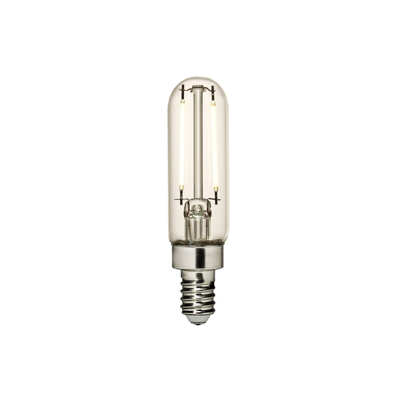 Visual Comfort & Co. LED T6 shape 2.5W 2700K Soft White E12 Candelabra base Clear Edison Style light bulb, 2700 Kelvins