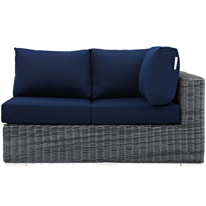 Causeuse Modway, Toile bleu marine Sunbrella®