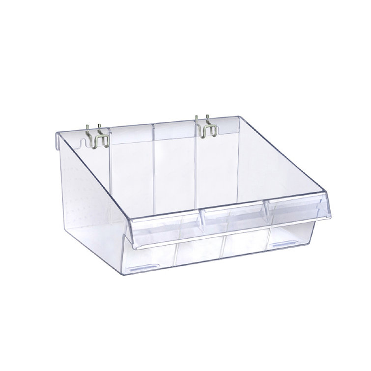 11.5"W x 10"D x 5.75"H Divider Bin, 4-Pack