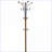 Coat Rack Hall Tree with Storage Bench &amp; Shoe Organizer, White | MDF | White