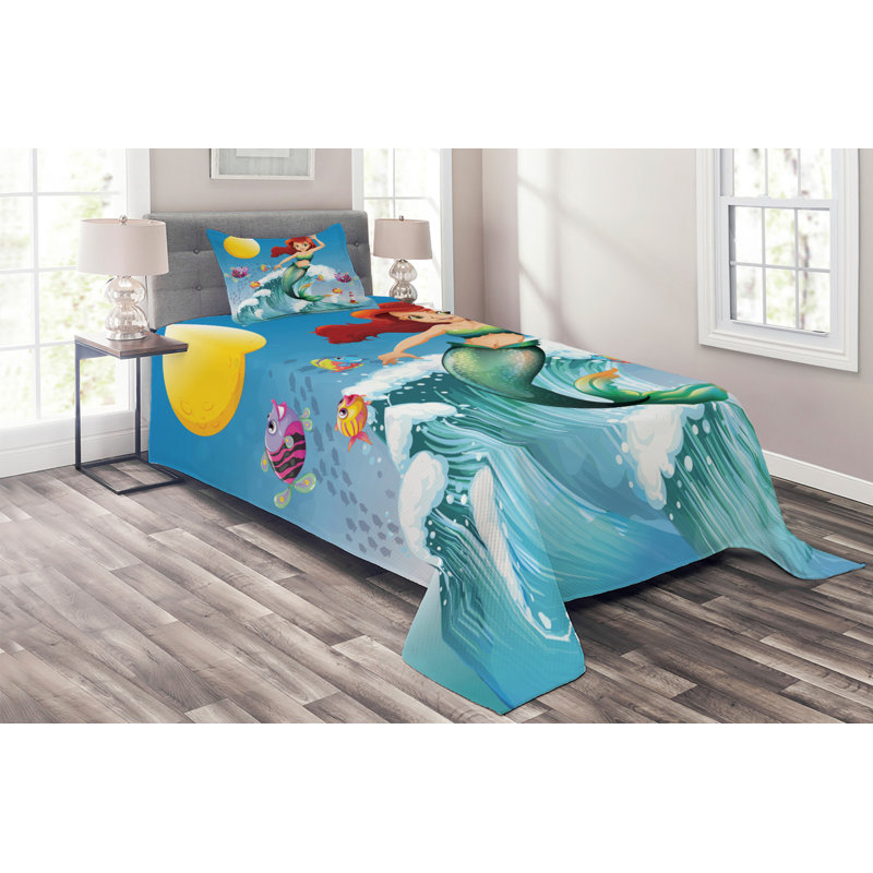 Coverlet, Twin Bedspread + 1 Sham