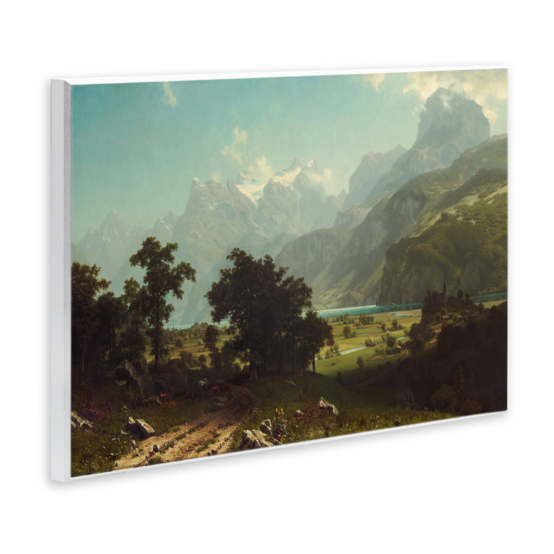 Art mural classique sur le lac des Quatre-Cantons par one1000paintings, H 13 po x l 19 po