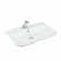 WS Bath Collections Edge 17.7'' Glossy White Ceramic Rectangular Bathroom Sink with Overflow