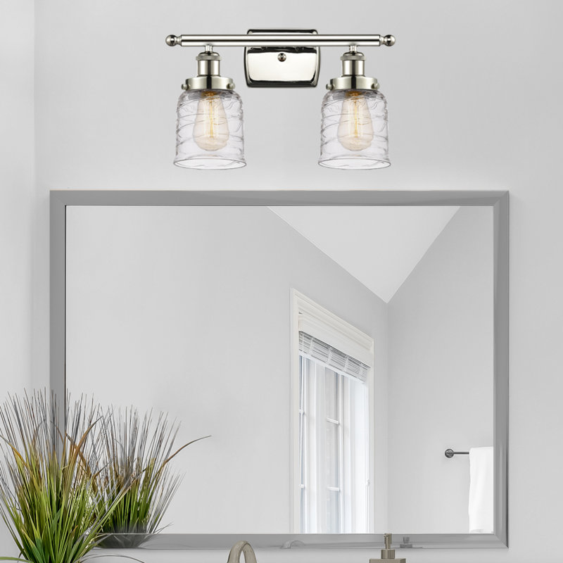 #N/A, Clear Deco Swirl, Polished Nickel, Incandescent