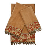 Ensemble de serviettes 3 pièces 100% coton Swirley