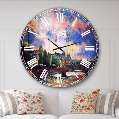 Horloge murale fabuleuse Paris City