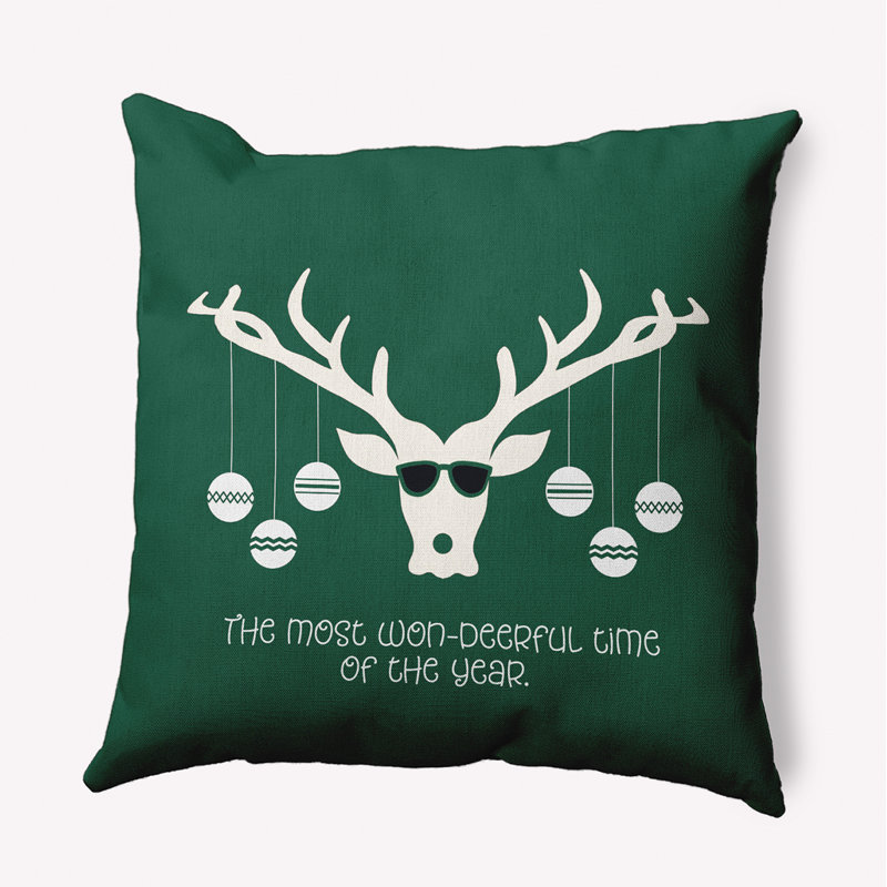 Coussin décoratif en polyester à imprimé animal, 26 po x 26 po, Carré