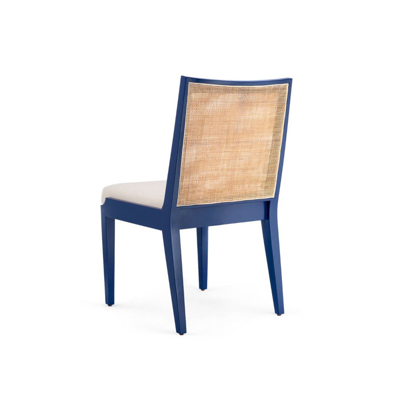 Ernest Upholstered Dining Chair, Navy Blue