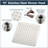 Brushed nickel 10" Square Rainfall & High Pressure Stainless Steel Bath Shower head-124802028