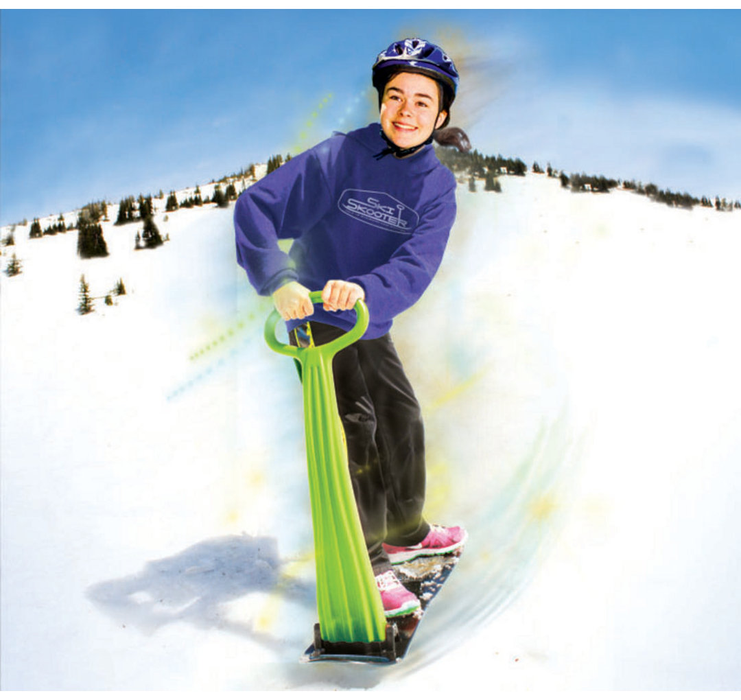 Snow Ski Scooter With Grip Handle Snow Sled  3Pc Combo (Set of 3) e-Joy 