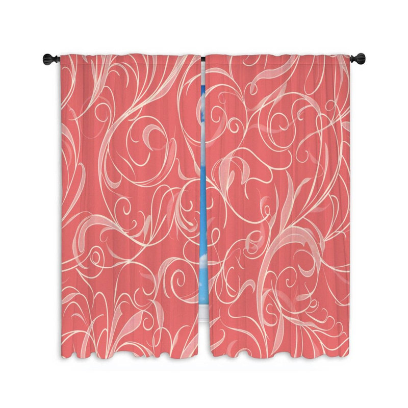 Paire de rideaux obscurcissant Floral Art, L 40 po x L 54 po