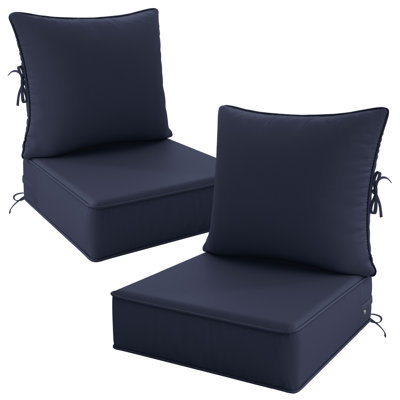 Coussins de chaise d'extérieur 24 po x 24 po x 6,5 po