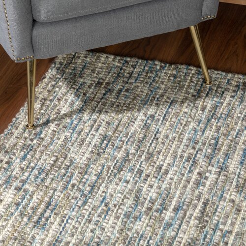 Williston Forge Isabell Handmade Hand Hooked Wool Seaglass Rug ...